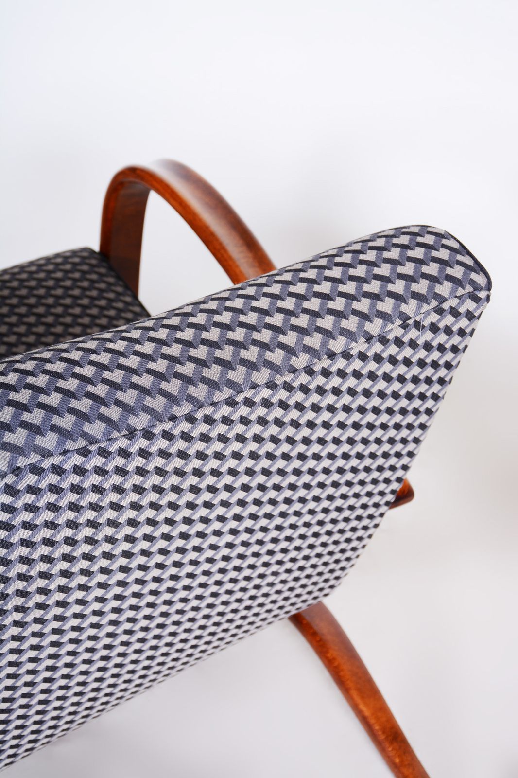 photo furniture Restored Art Deco Armchair, By J. Halabala For Up Zavody, Beech, Czech, 1930s