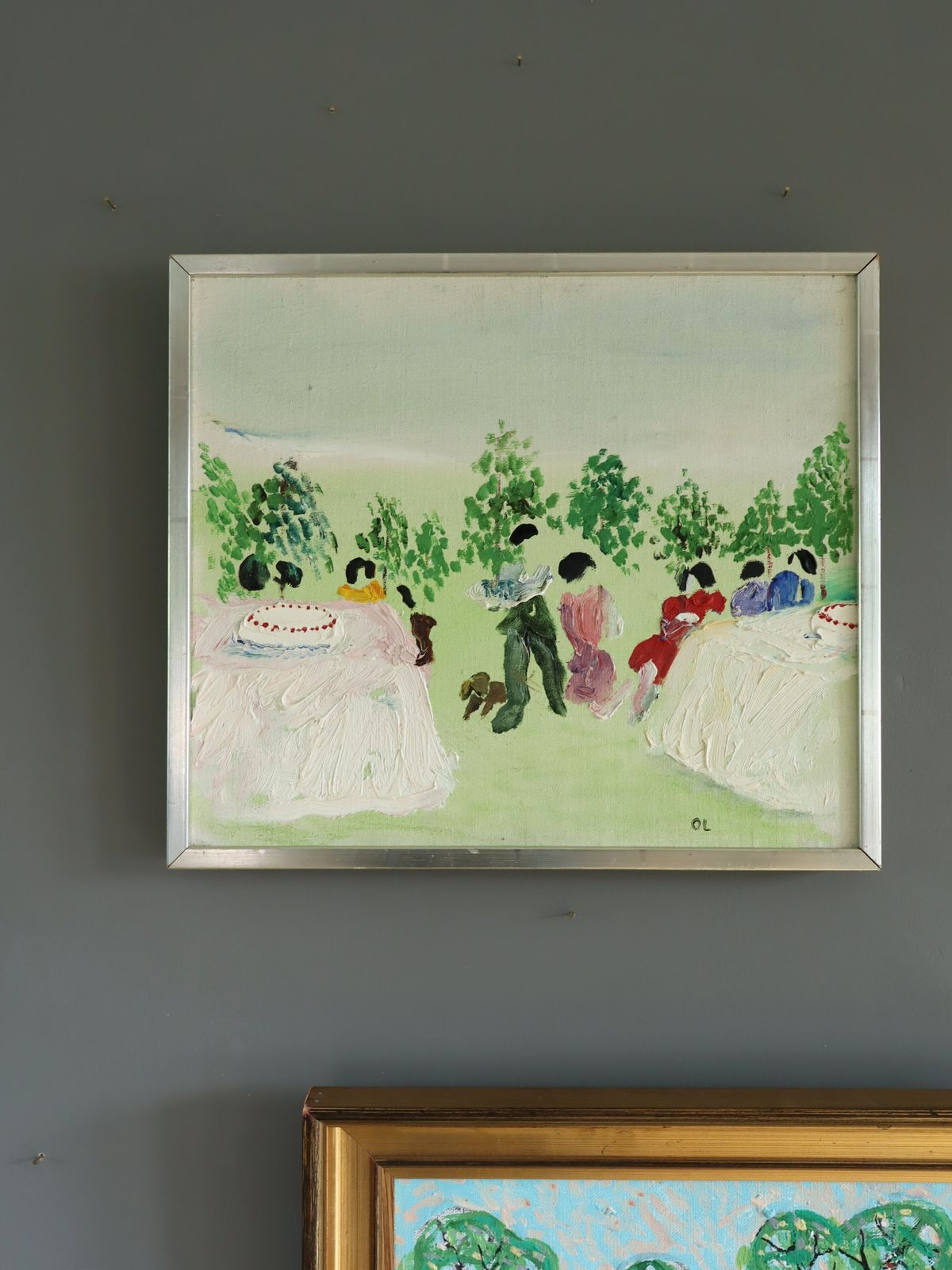 Garden Celebration Oil Painting photo vinterior