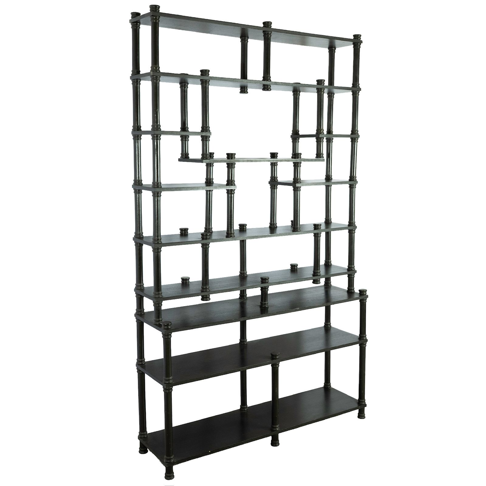 Large Ebonised Etagere, 1970s, Vintage