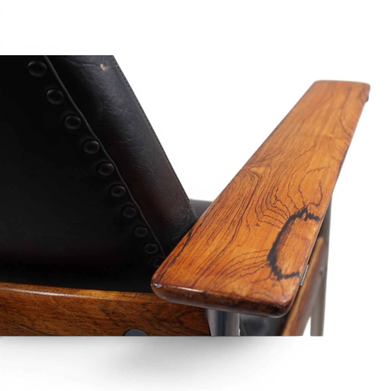 Leren fauteuil van Sven Ivar Dysthe voor Dokka Møbler, 1960 photo for sale