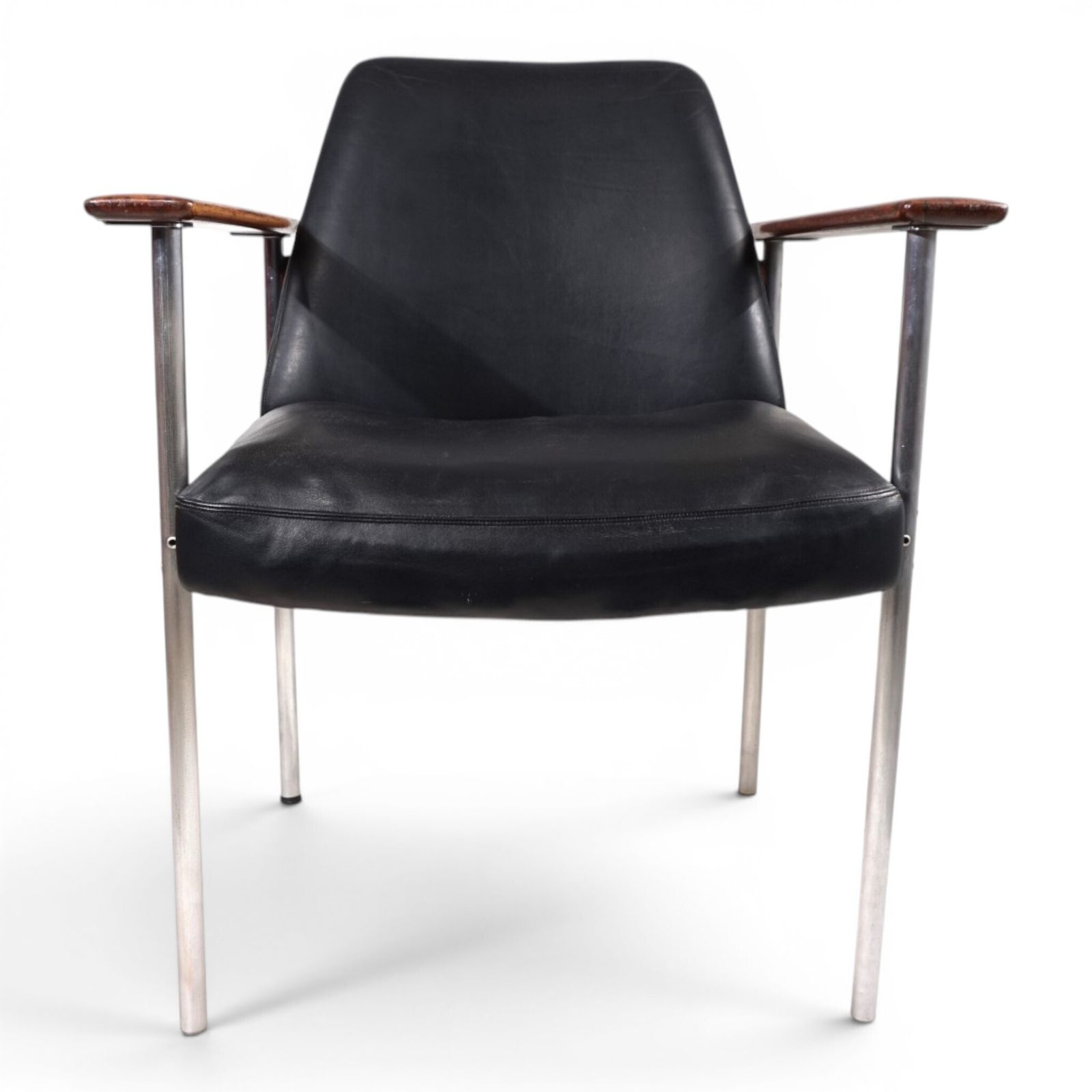 photo for sale Leren fauteuil van Sven Ivar Dysthe voor Dokka Møbler, 1960