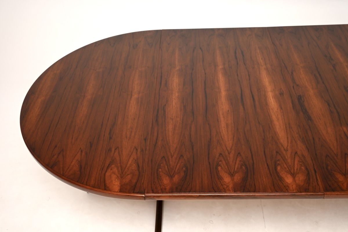 Danish Vintage Rosewood Extending Dining Table photo vintage