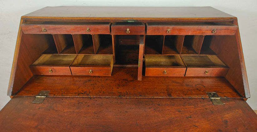 Georgian Writing Bureau Desk Oak 18thc Antique English photo buy