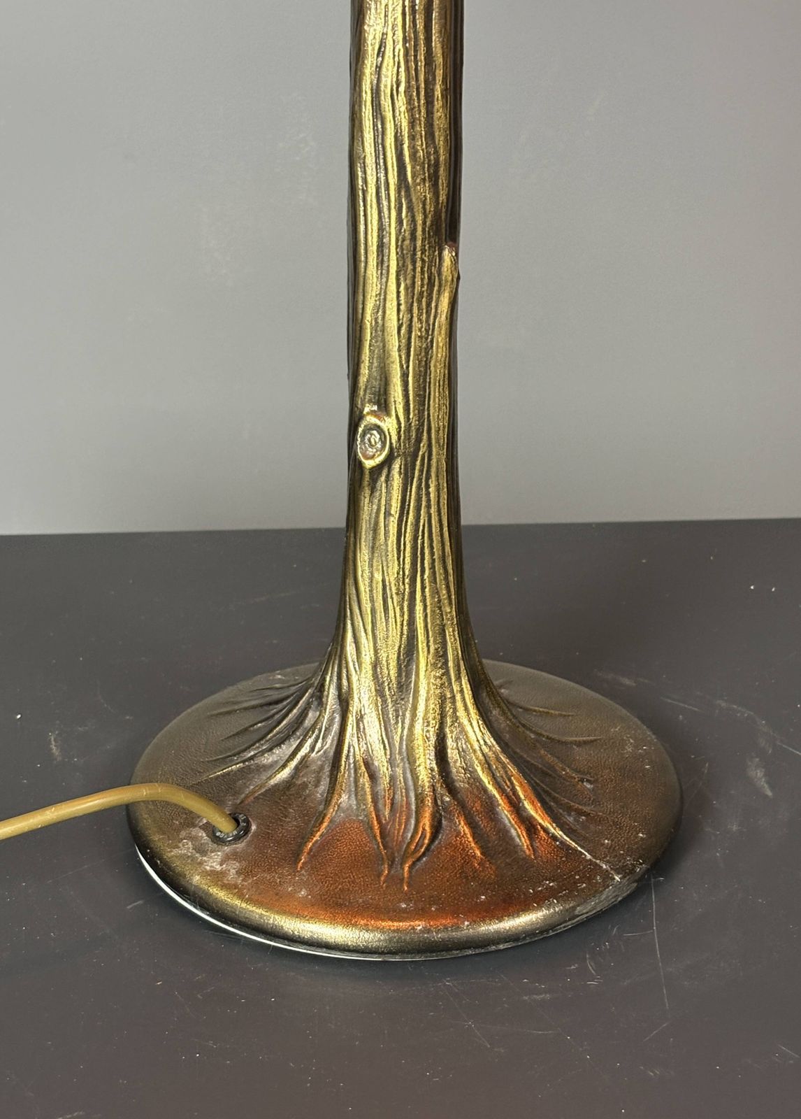 Luminaires Lampe de table mid-century en rotin, bambou et laiton, années 1970 photo