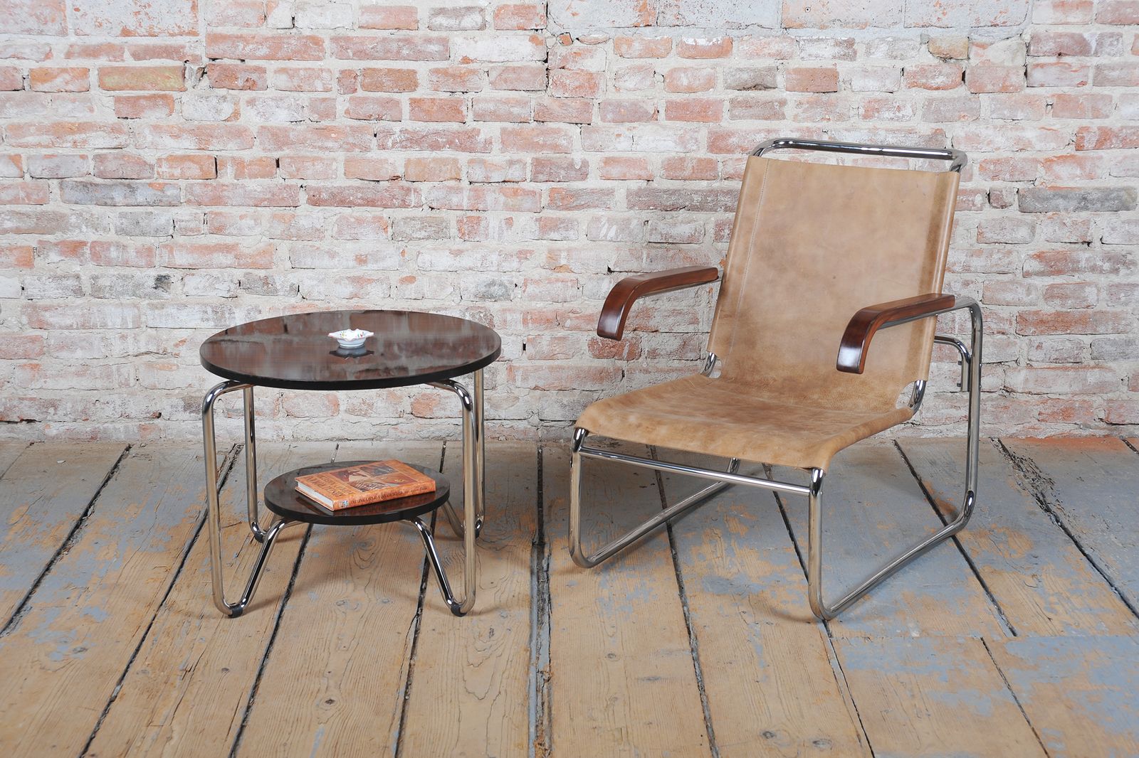 Restored Bauhaus Armchair, By M. Breuer For Thonet, Chrome, Czech, 1920s photo furniture