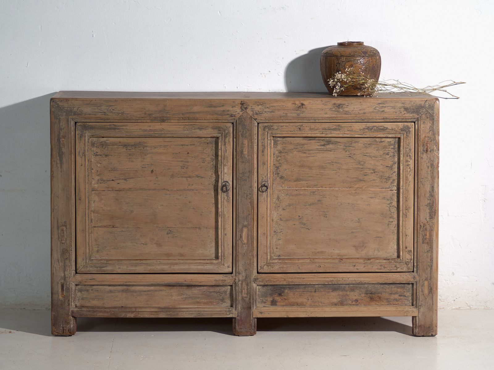 Antique Sideboard In Pine Wood – China, Circa 1930 photo vintage