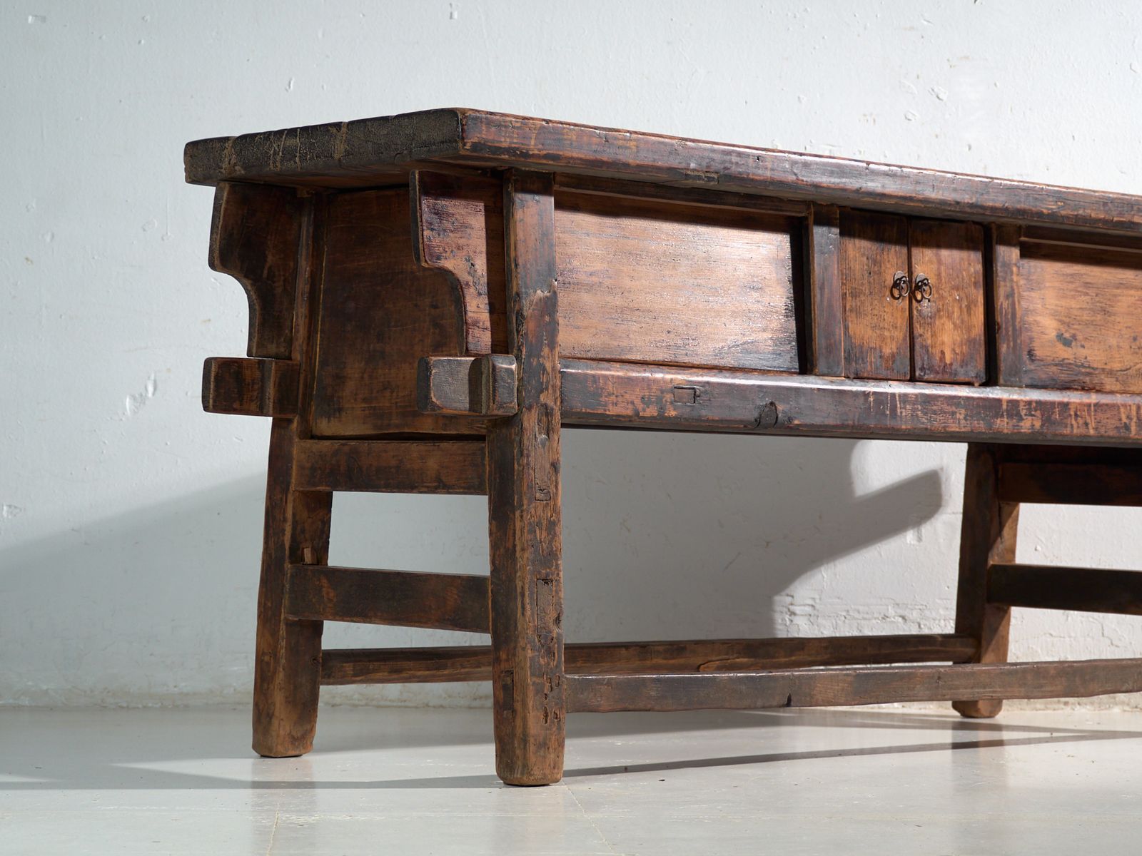 Antique Console Table In Elm Wood – China, Circa 1900 photo furniture