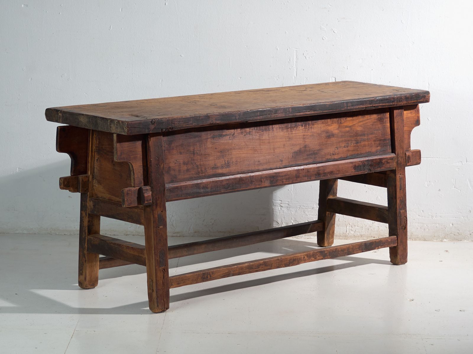 Furniture Antique Console Table In Elm Wood – China, Circa 1900 photo