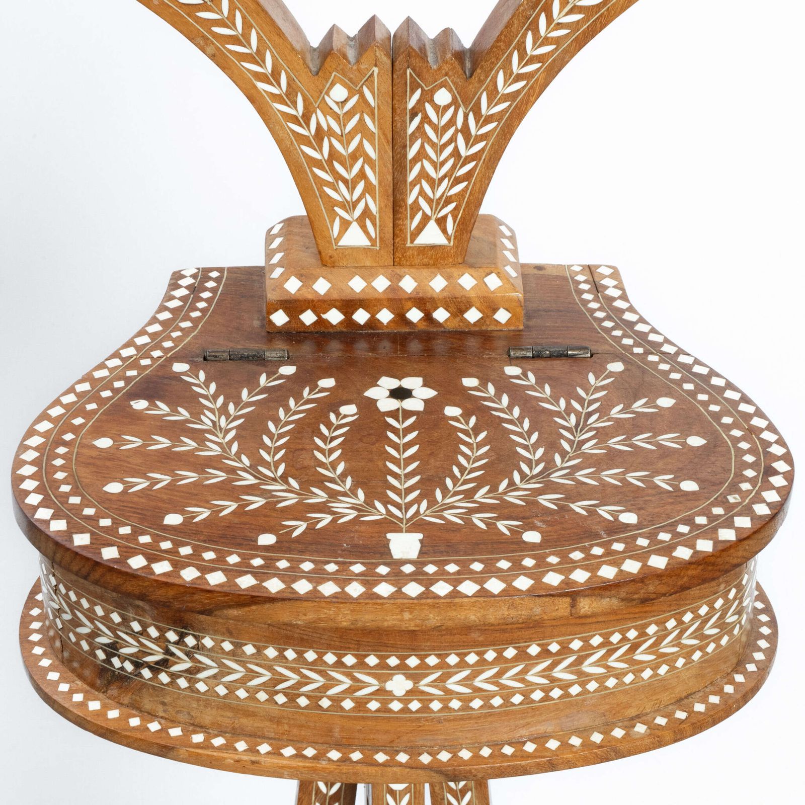 Inlaid Hoshiarpur Vanity Mirror On Stand photo furniture