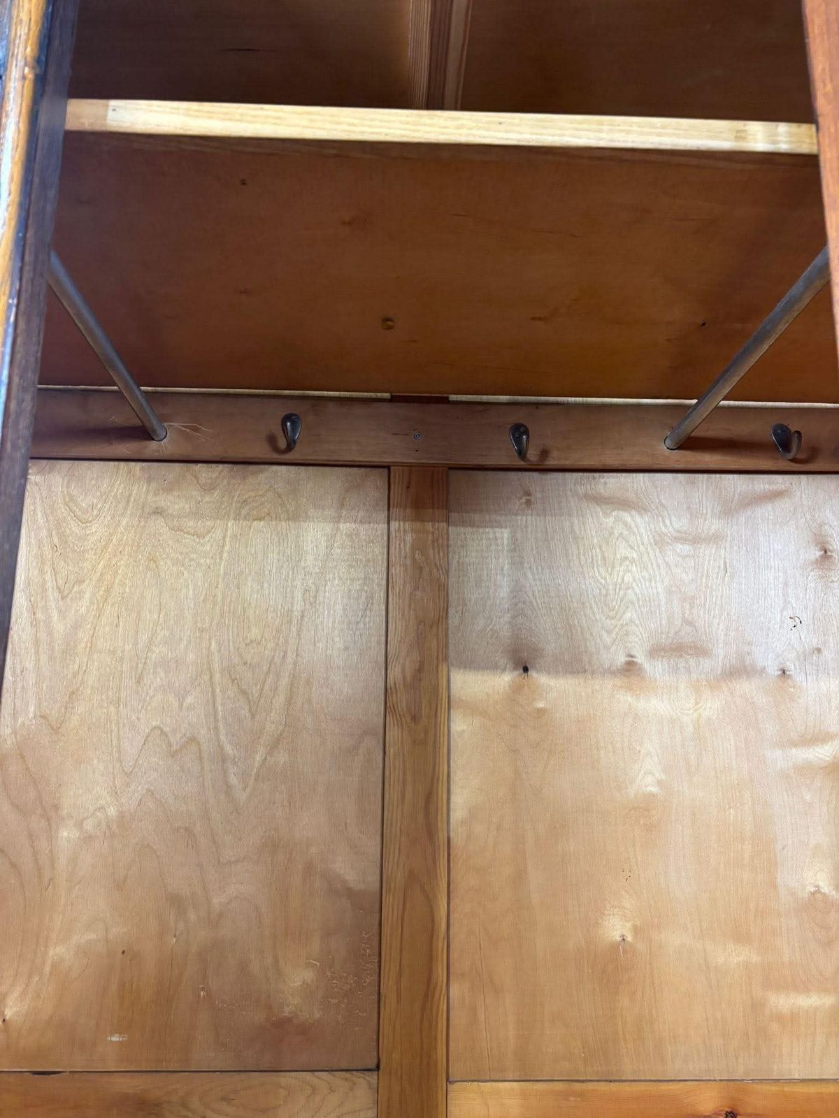 429.0 Vintage Oak Wardrobe, Early 20th Century photo