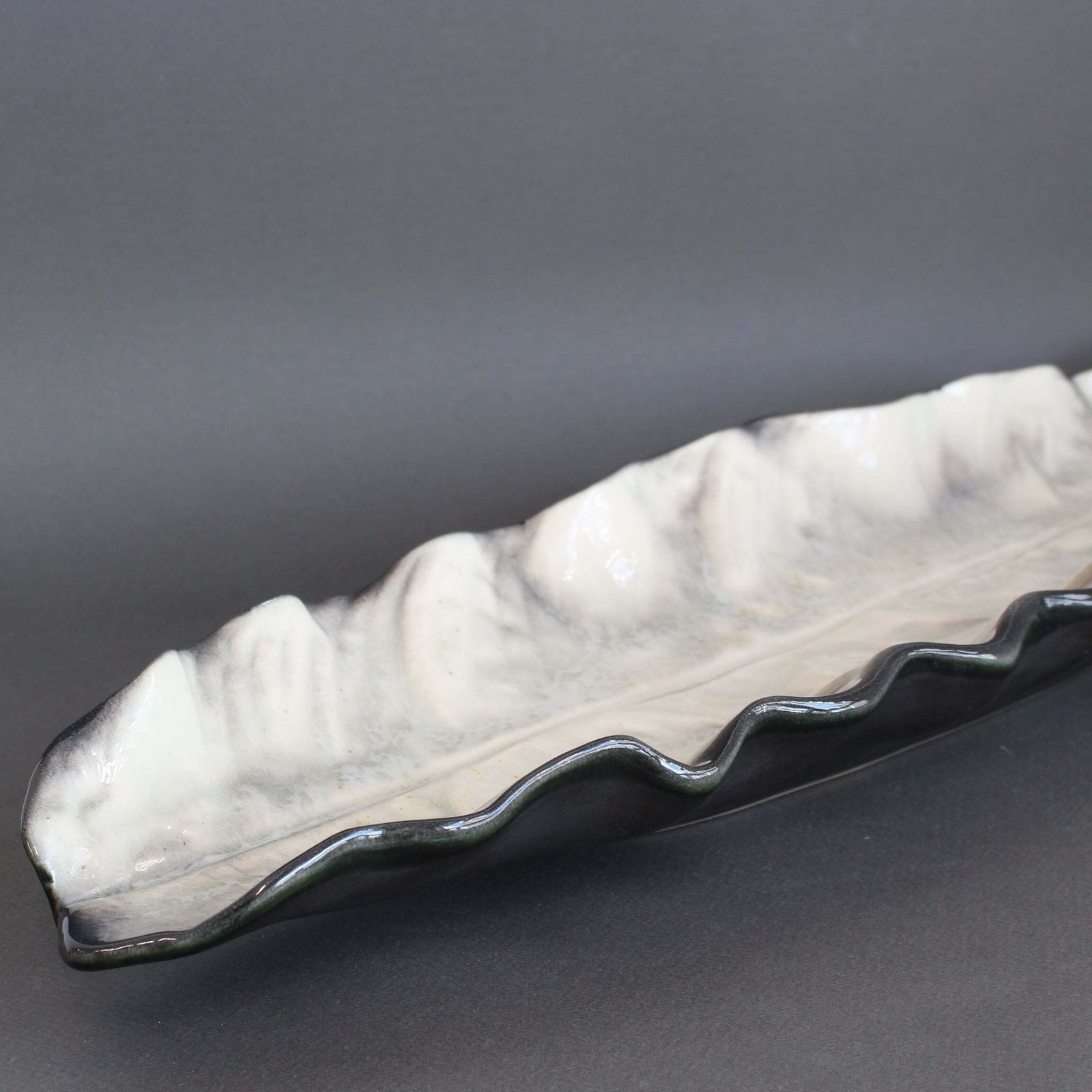 Decorative French Ceramic Tray By Pol Chambost (Circa 1950s)   Large photo for sale