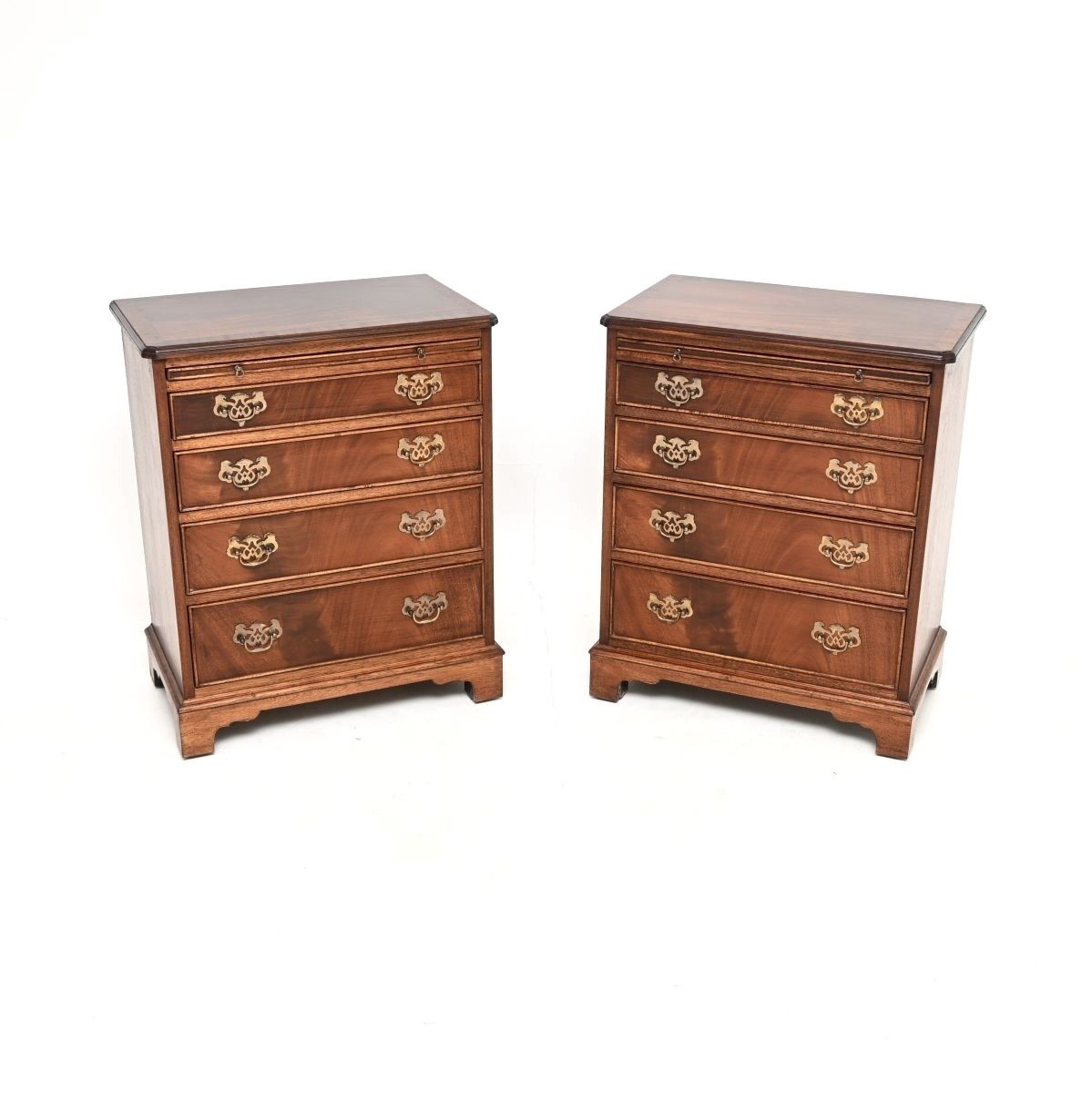 Pair Of Antique Mahogany Chests Of Drawers