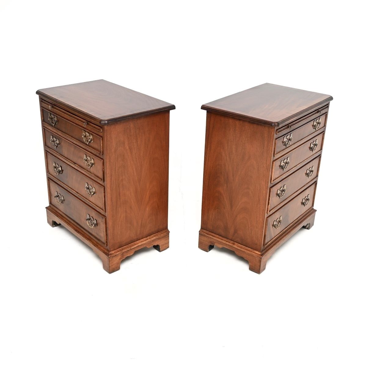 Furniture Pair Of Antique Mahogany Chests Of Drawers photo