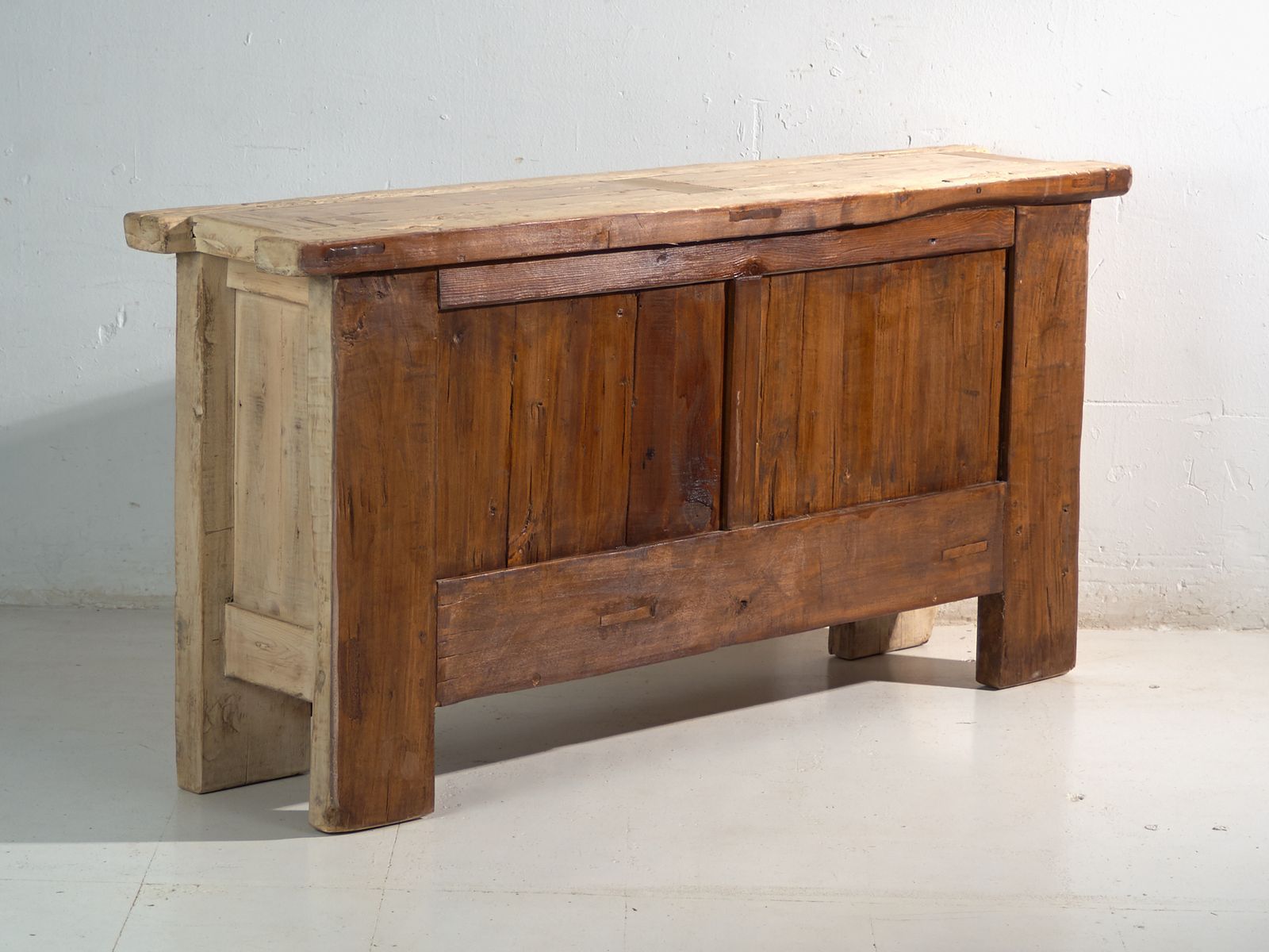 photo for sale Antique Carved Sideboard In Fir Wood – China, Circa 1930