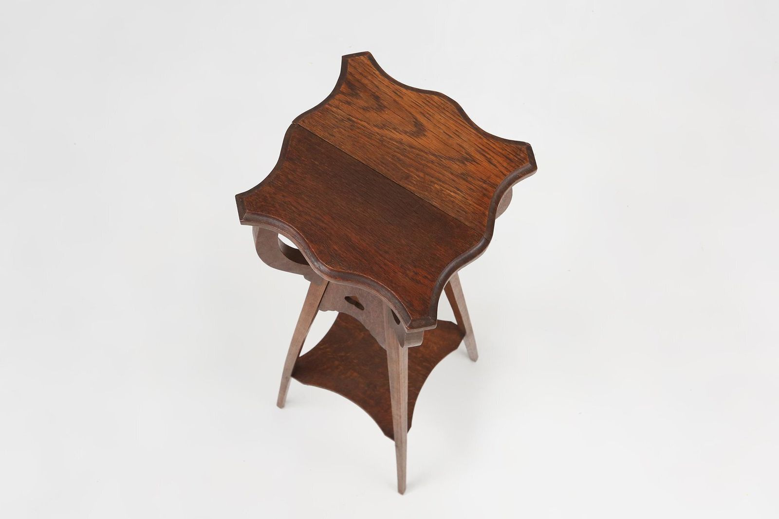 Furniture Art Deco Console Table In Oak, France, 1940s photo