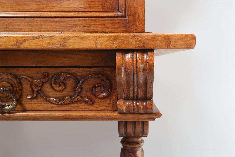 20th Century Baroque Carved Sideboard, Spain, 1950 photo vintage