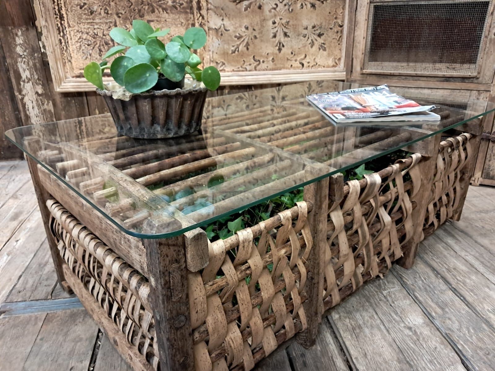 Antique Canard Coop Coffee Table
