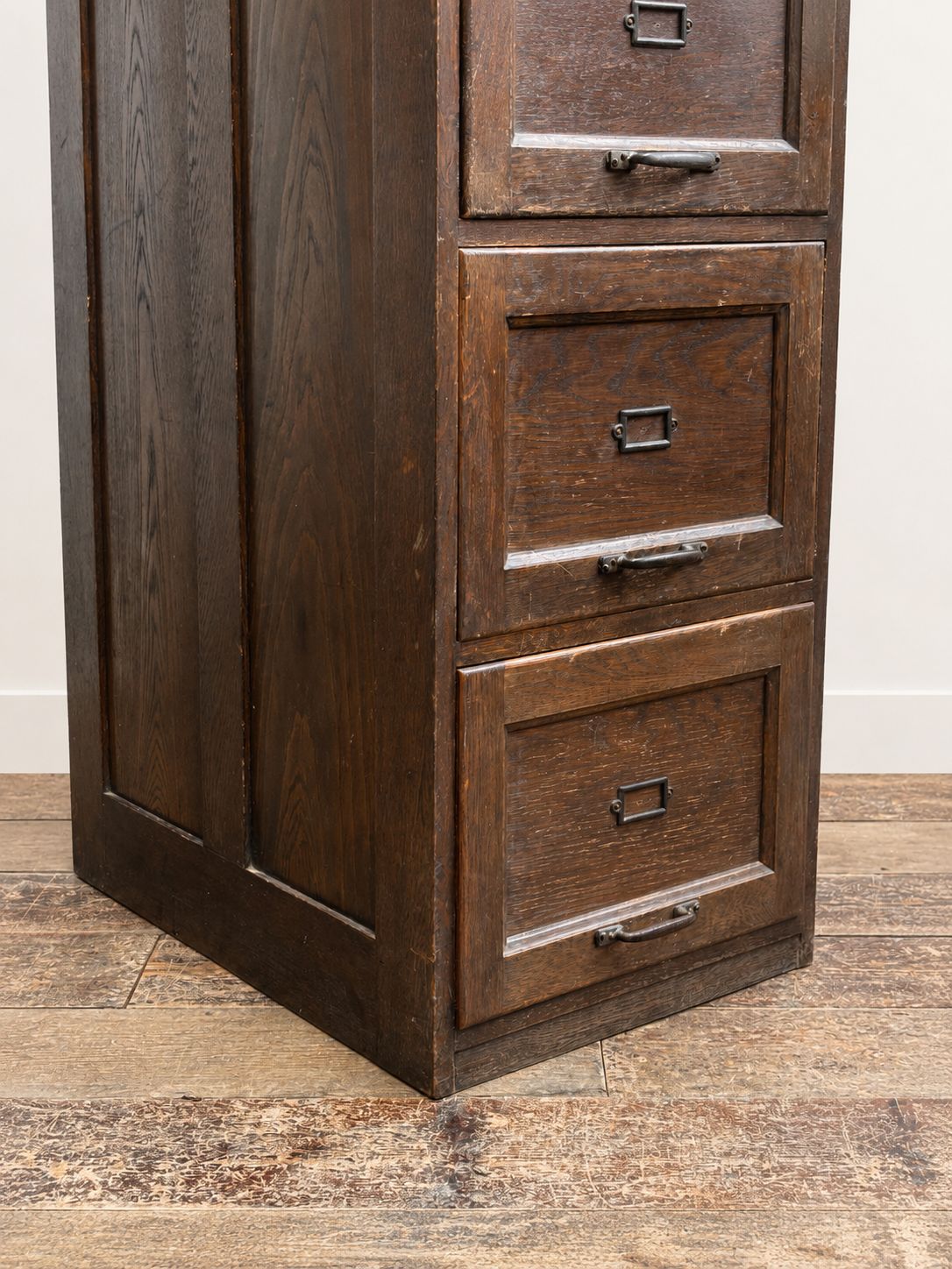 Early 1900s Antique Oak Filing Cabinet photo for sale