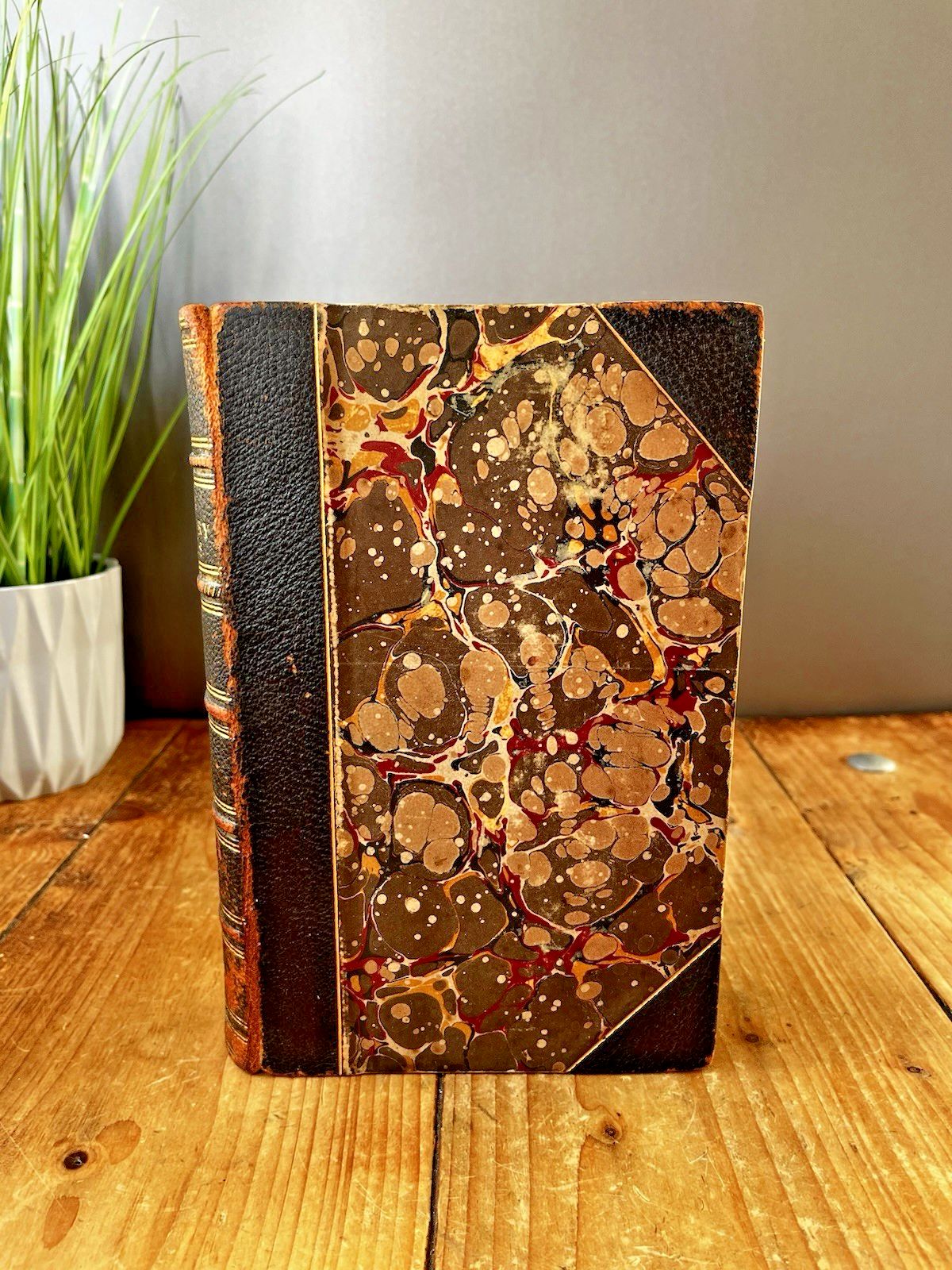 Antique Victorian Decorative Book 1861 Leather Joseph Haydns Dictionary Of Dates photo buy