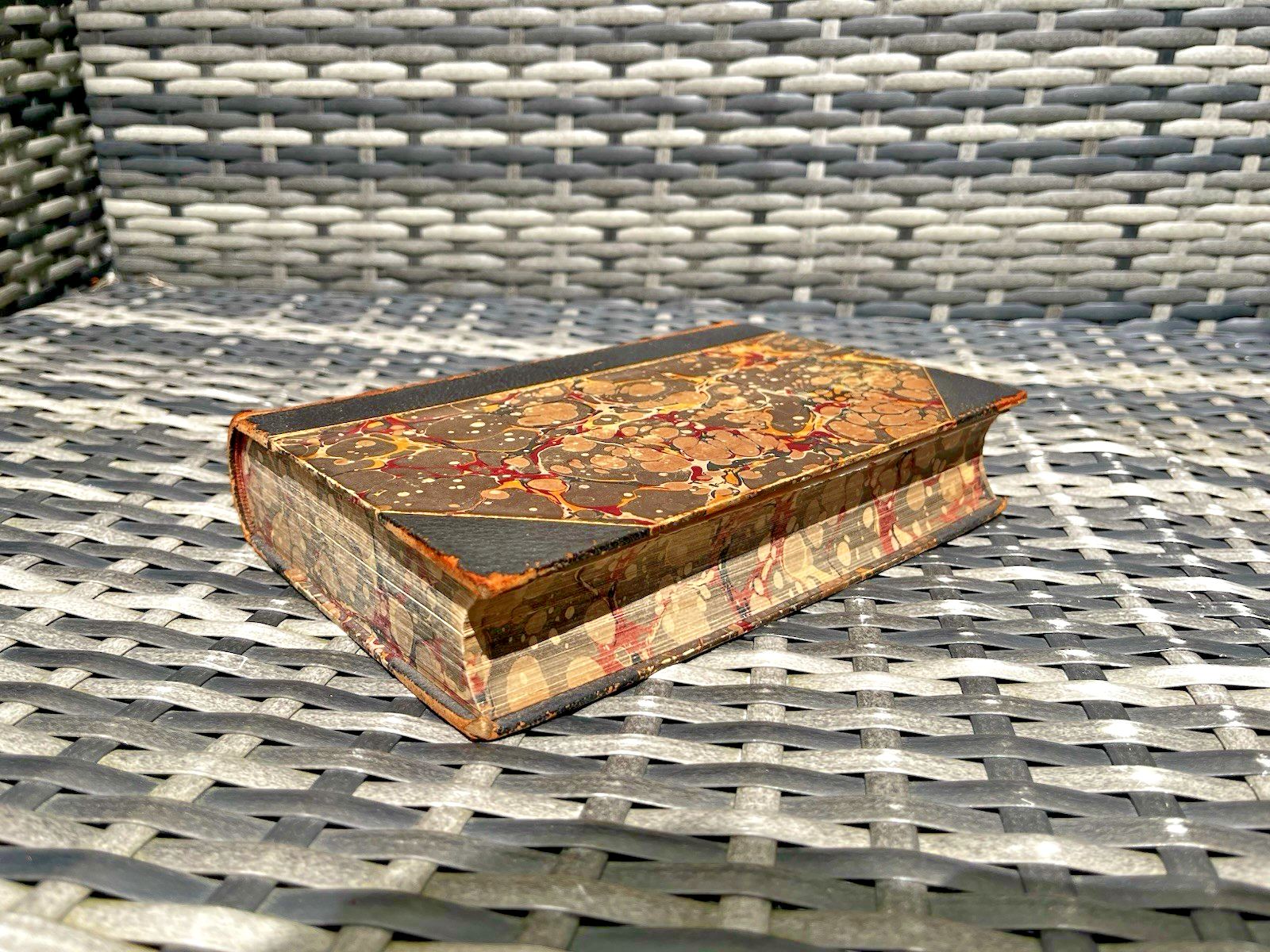 80.0 Antique Victorian Decorative Book 1861 Leather Joseph Haydns Dictionary Of Dates photo