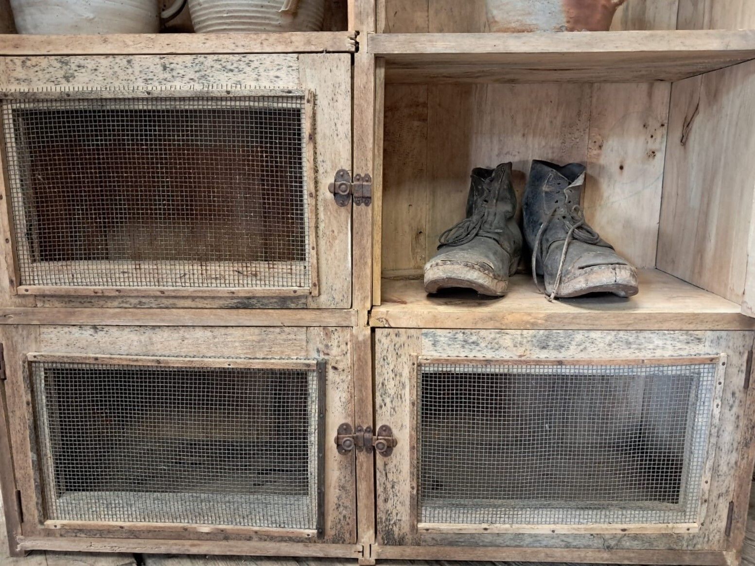 Rustic Chicken Coop Cupboard photo vintage