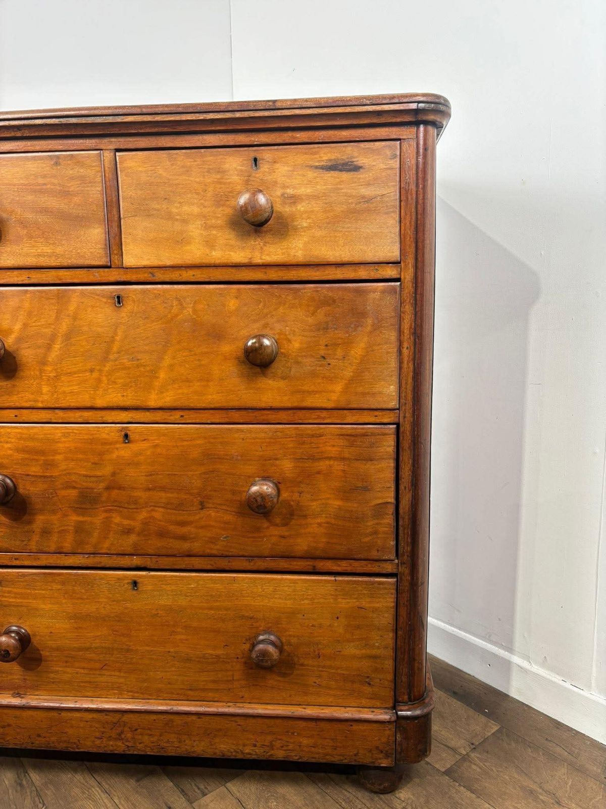 Victorian Mahogany Two Over Three Chest Of Drawers photo vinterior