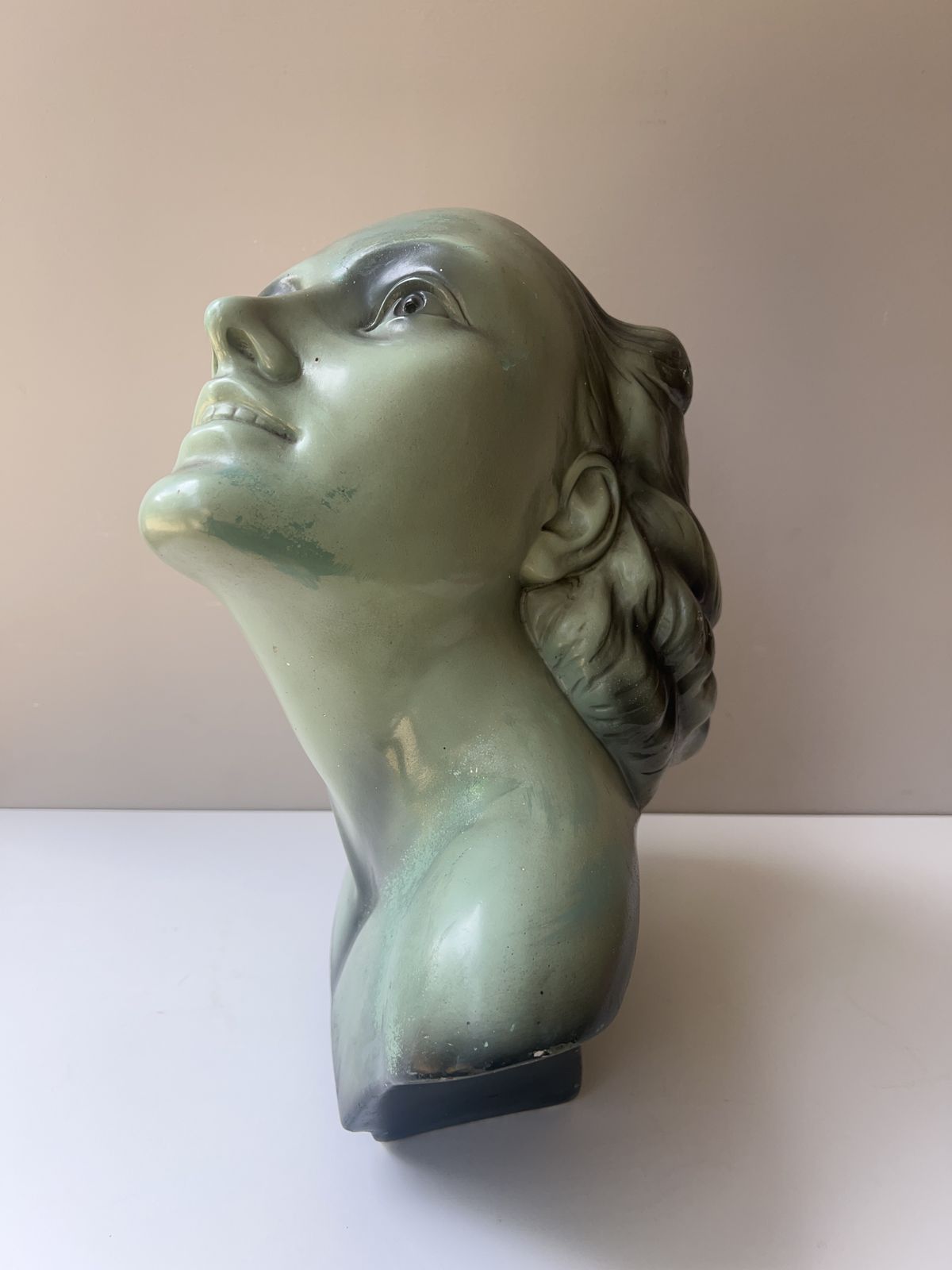 Large Art Deco Déposé Female Bust photo for sale