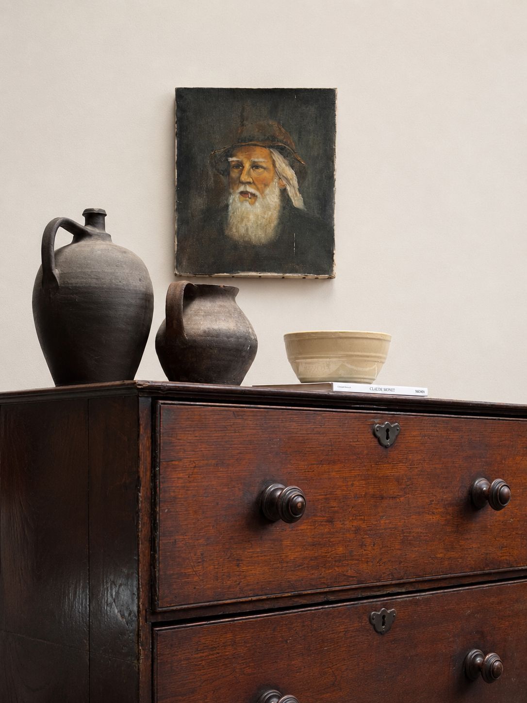 Georgian Antique Solid Oak Chest Of Drawers photo furniture