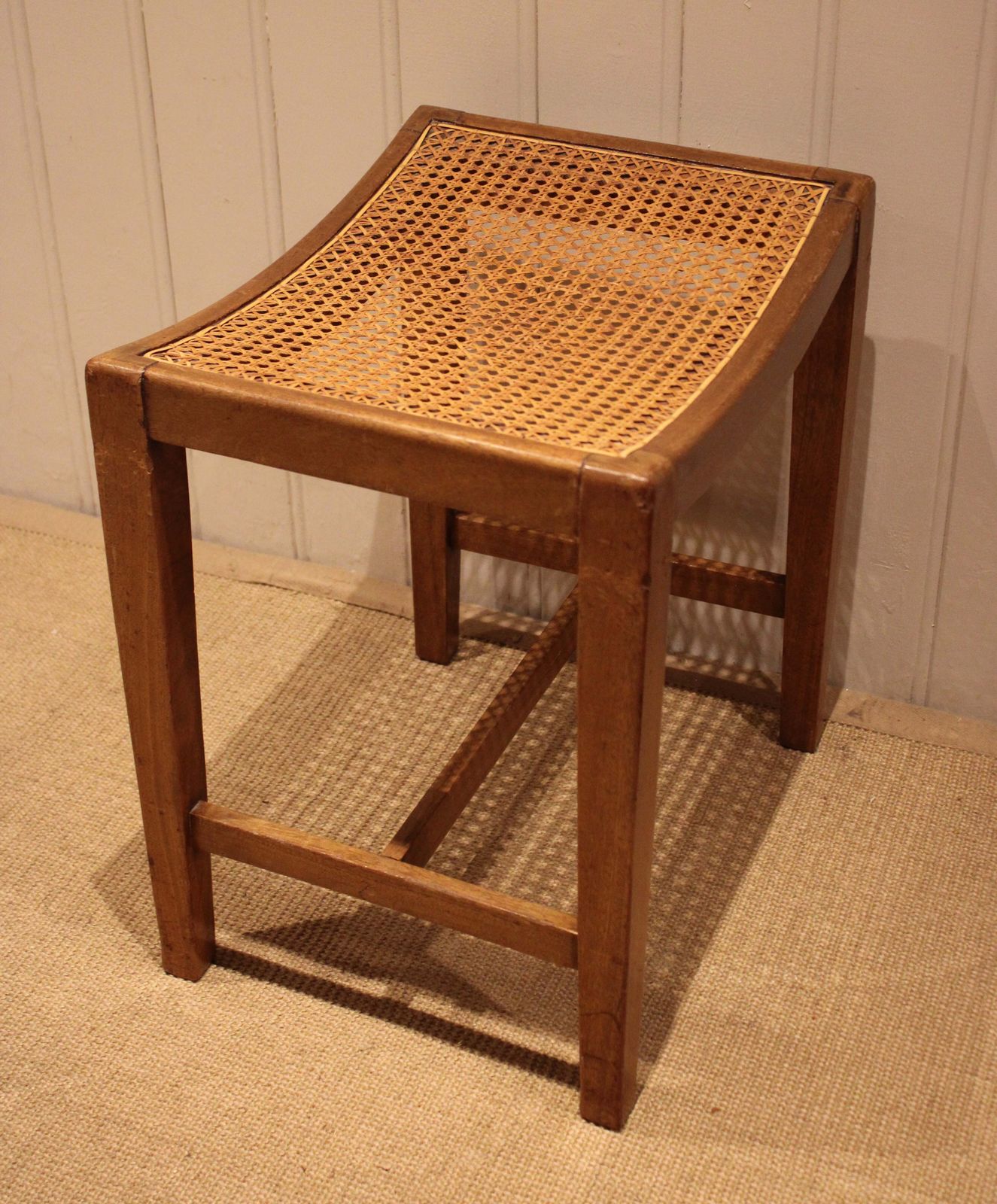 photo furniture Beech Wood Cane Seated Stool
