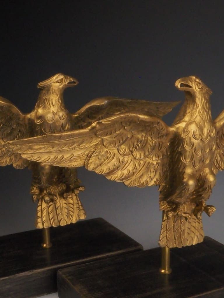 Pair Of Decorative Gilt Eagle Stands – Home Interior Decor photo furniture
