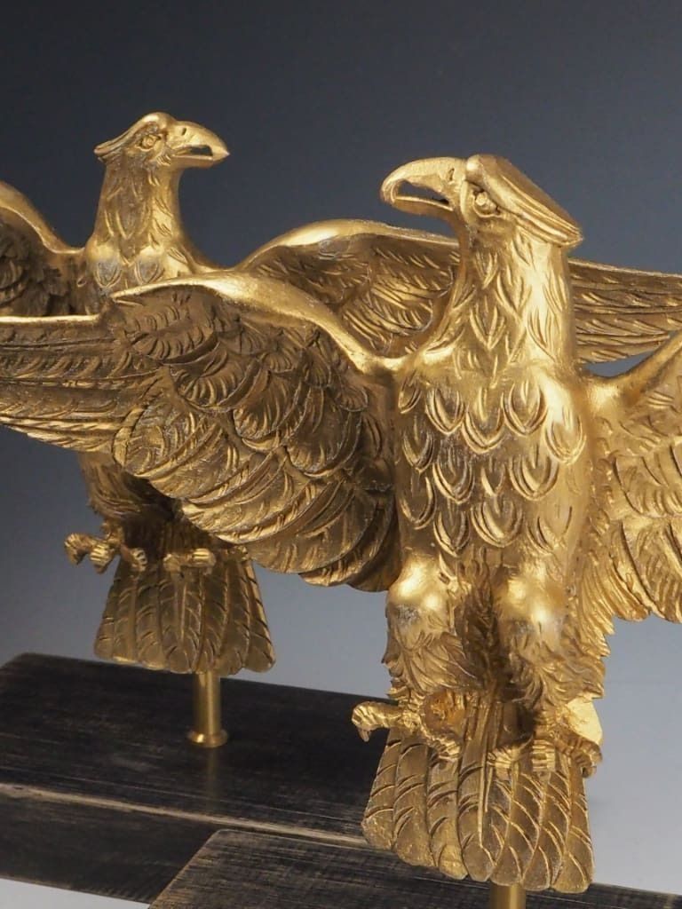 Pair Of Decorative Gilt Eagle Stands – Home Interior Decor photo Art