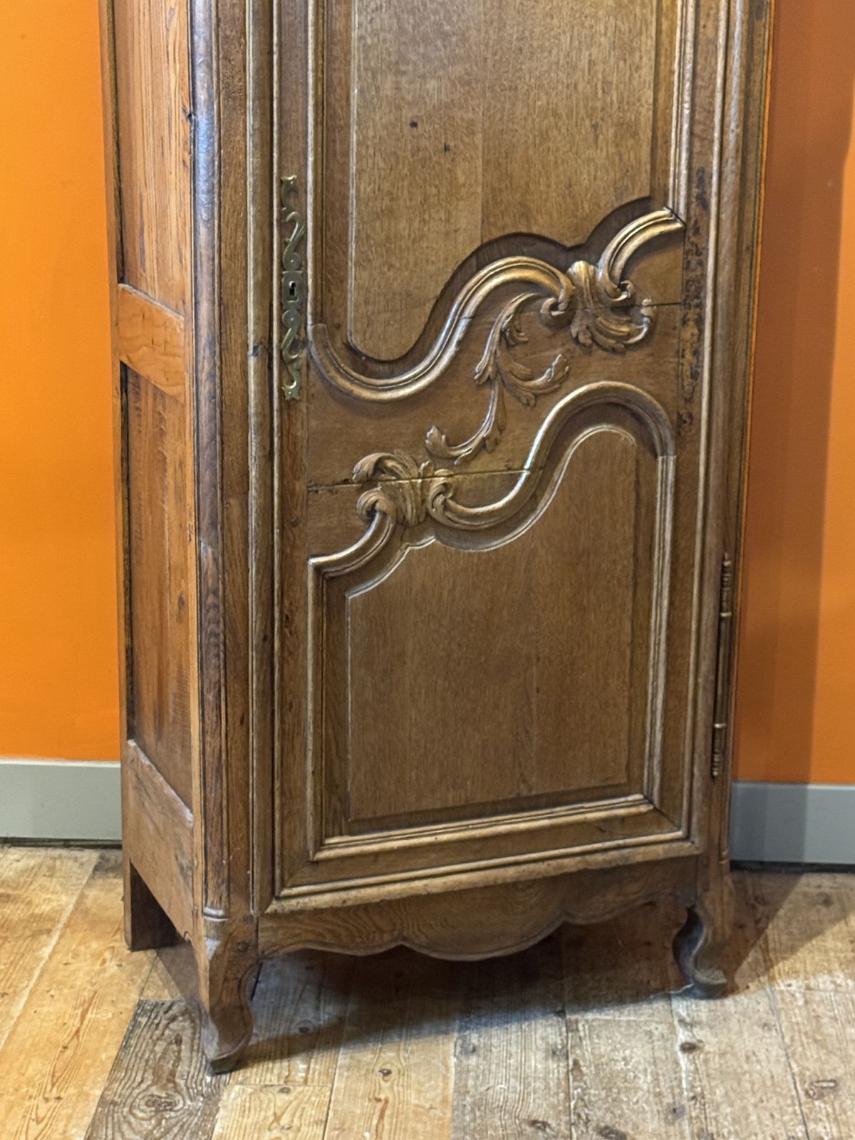 Antique French Single Door Louis XV Revival Armoire photo Furniture