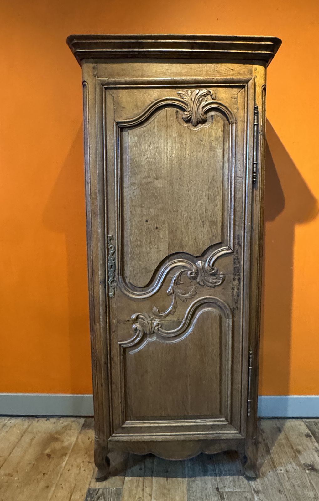 Antique French Single Door Louis XV Revival Armoire