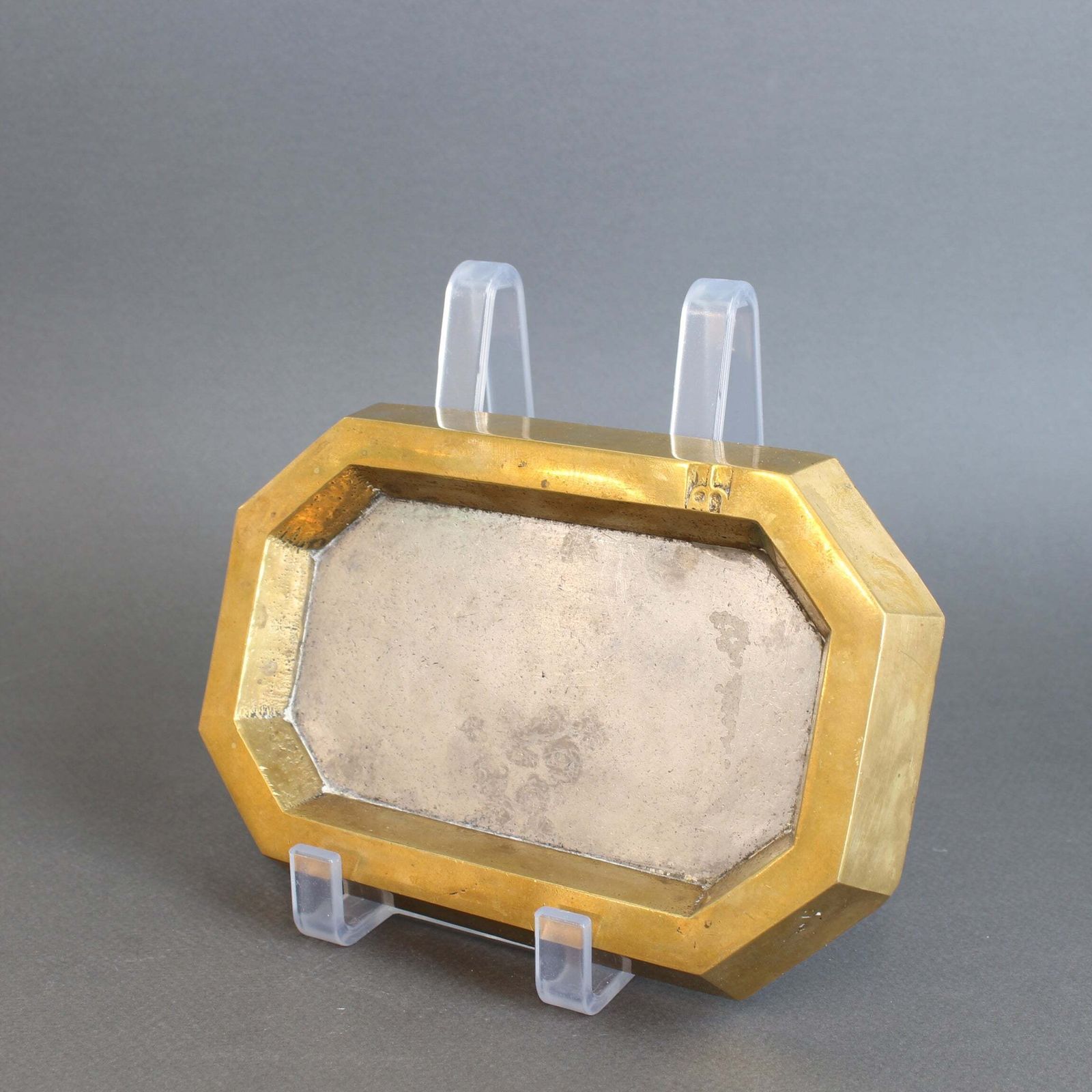 Aluminium And Brass Vide Poche By David Marshall (Circa 1980s) photo furniture