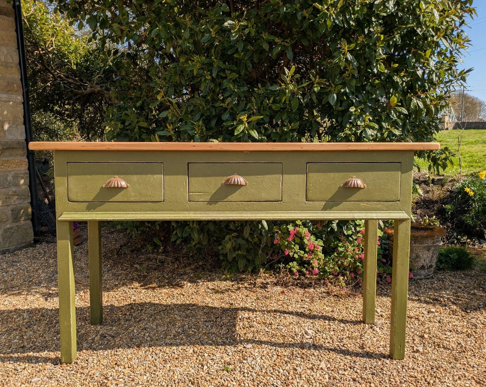 Beautiful 19th Century Hand Painted Dresser Base photo Furniture