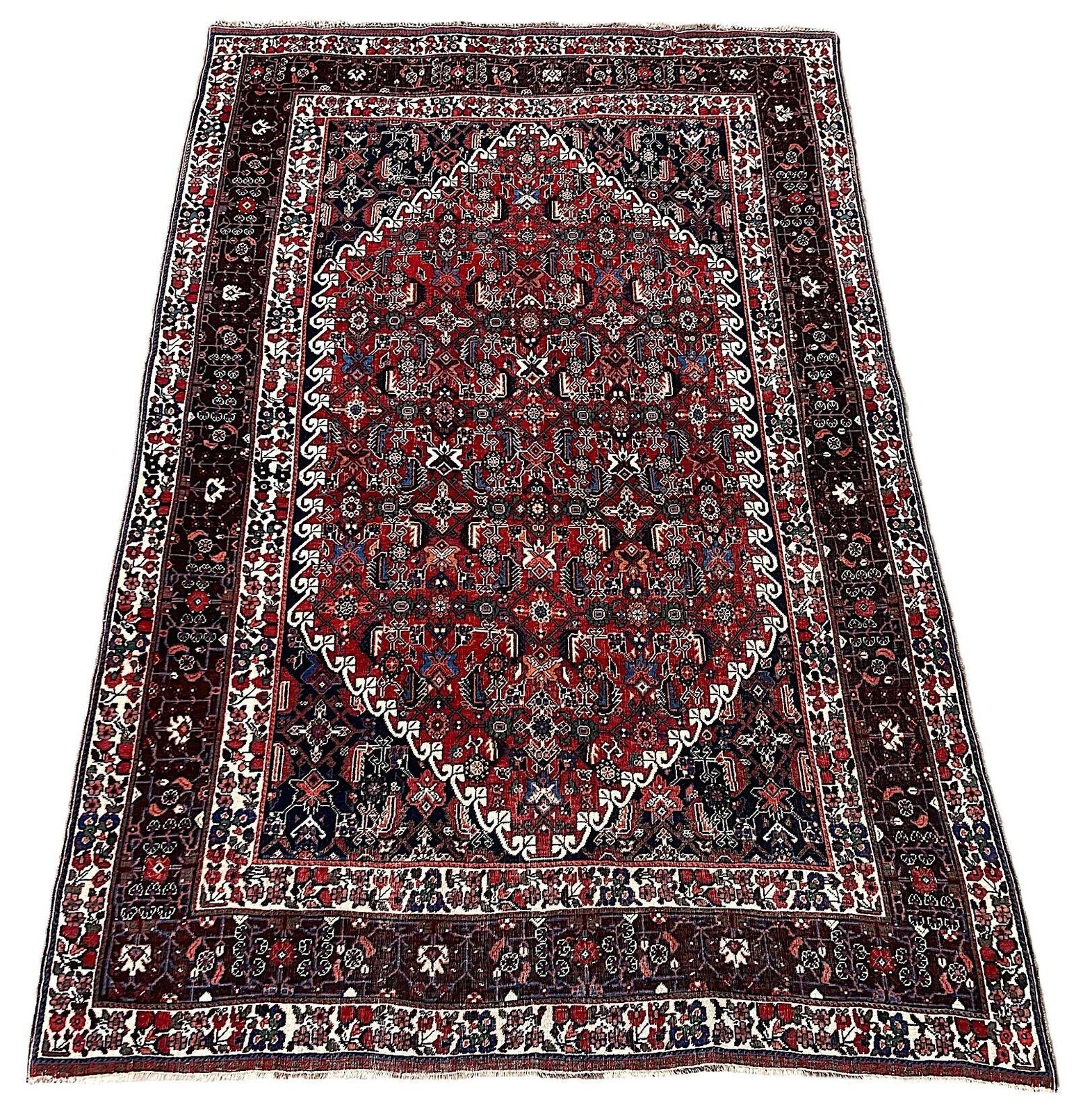 Antiek Qashqai Tapijt 2,61m x 1,65m photo furniture