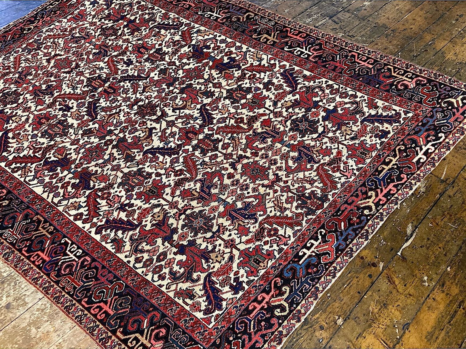 Antiek Heriz tapijt 3,00 m x 2,36 m photo 5400.0