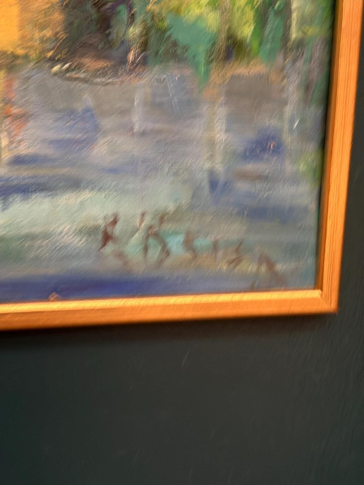 Original Oil On Canvas – “Landscape” By K. Osian – Signed – Vintage & Framed – 66 × 46 Cm (26" × 18.1") photo buy