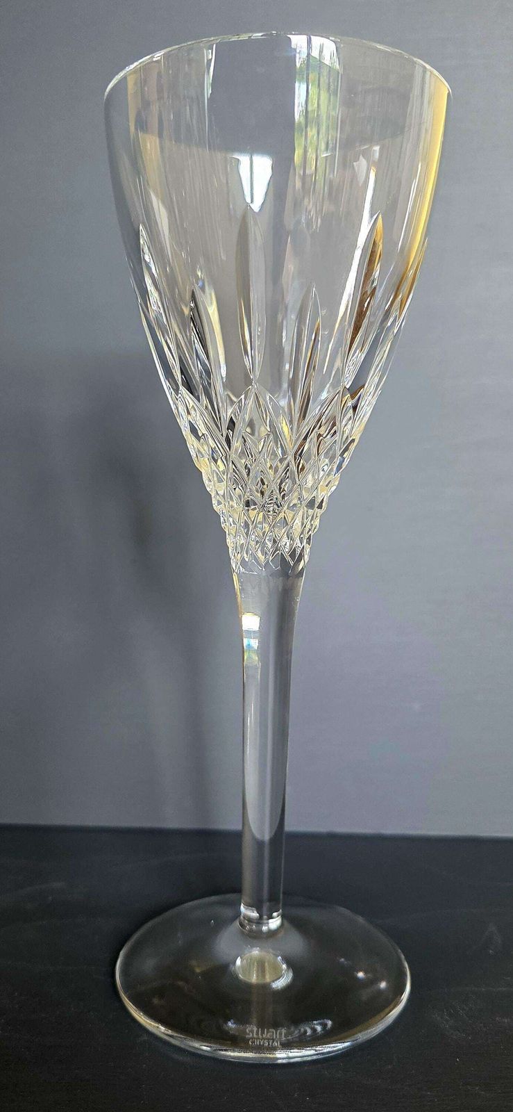4 Vintage Stuart Crystal Madison Cut Wine Glasses photo Home Decor