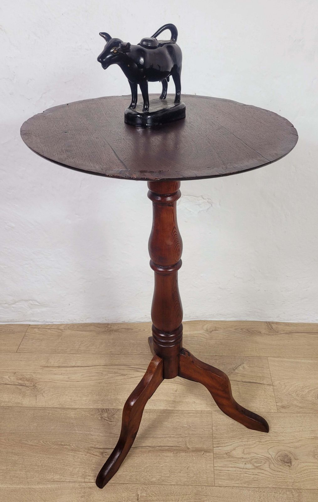 Victorian Tripod Side Table 19thc English Antique Mahogany photo for sale