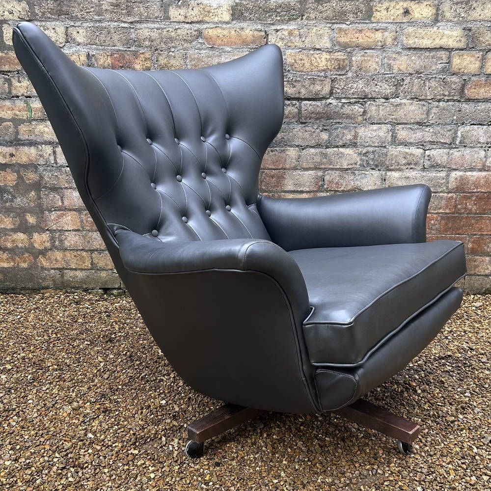 G Plan 6250 Wing Chair & Matching Footstool photo furniture