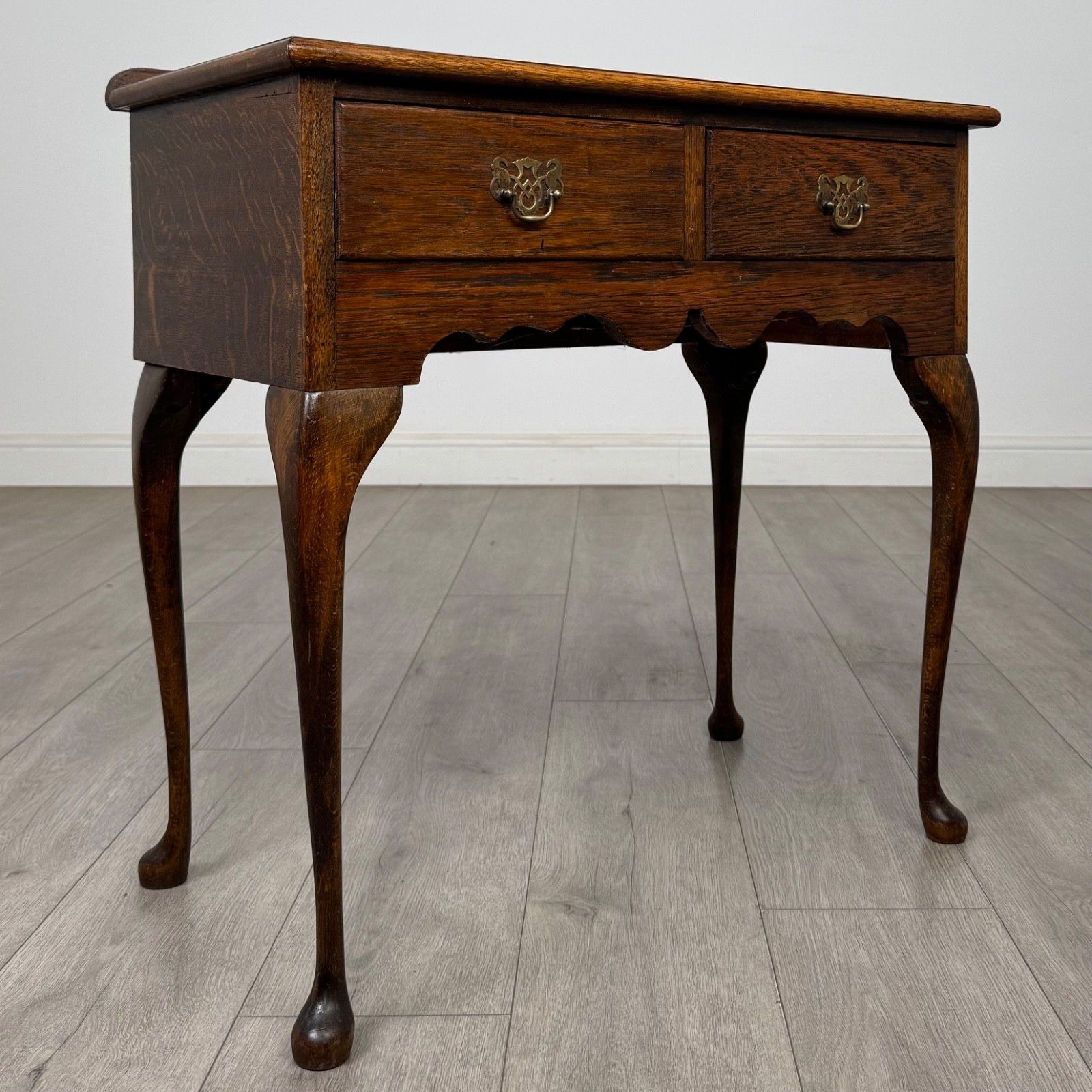 Antique 20th Century Edwardian Side Table In Oak ( Af 5820 ) photo vintage