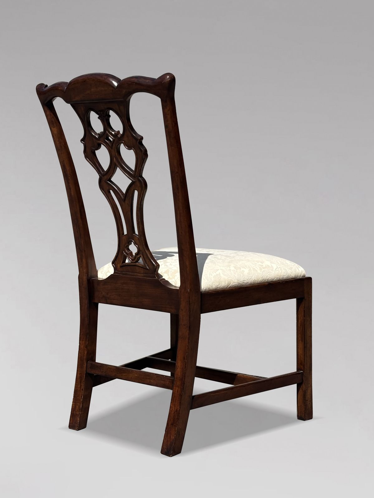 photo for sale Set Of 6 (4+2) Edwardian Period Chippendale Mahogany Dining Chairs