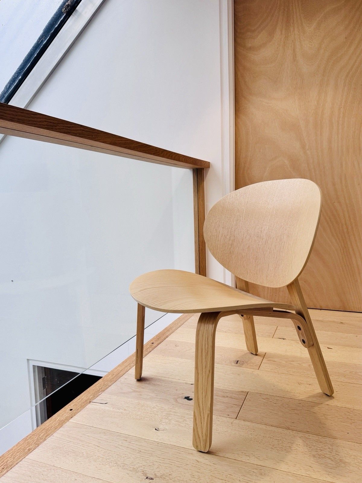 Ikea Fröset Easy Chair, White Stained Oak Veneer Vgc