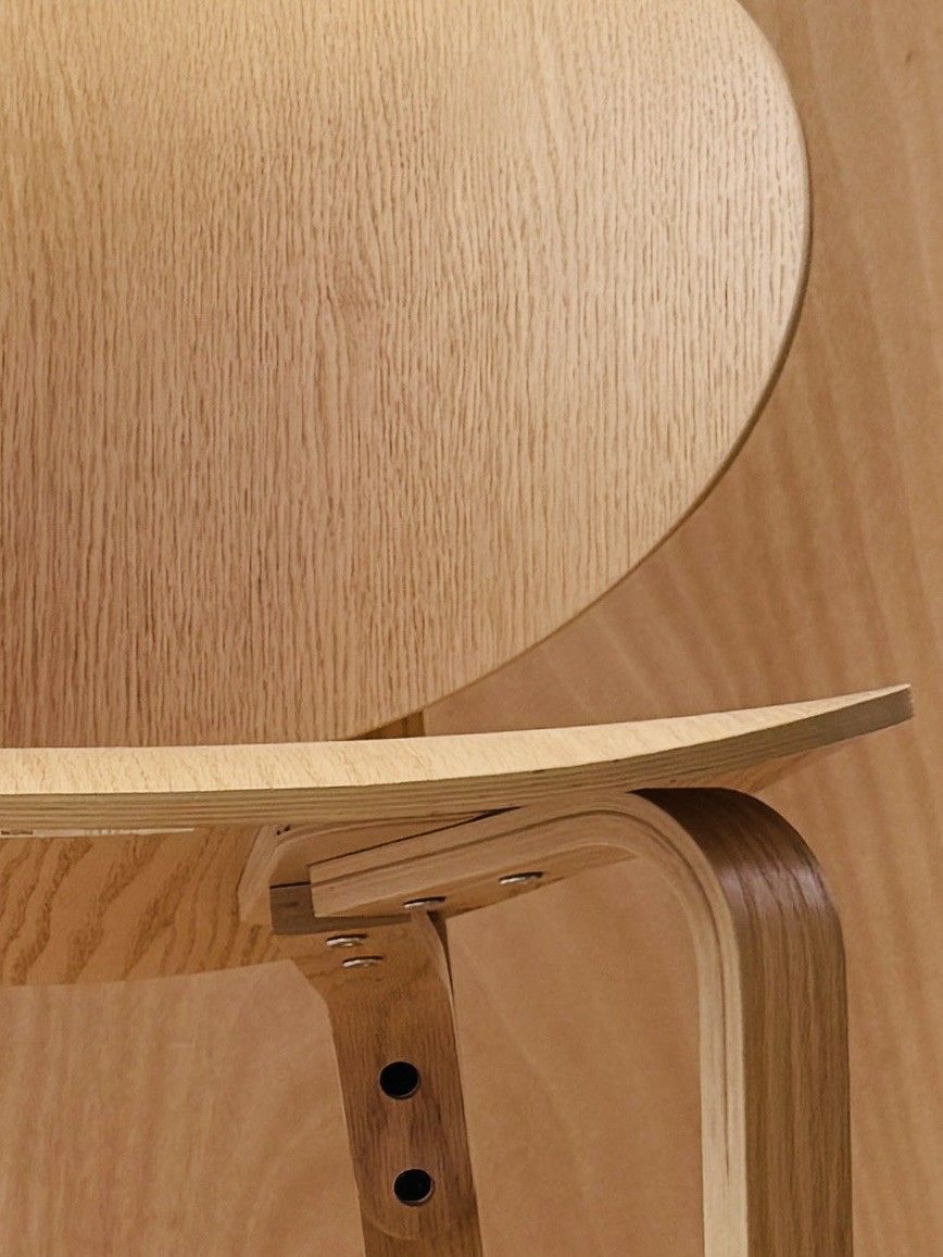 Ikea Fröset Easy Chair, White Stained Oak Veneer Vgc photo vinterior