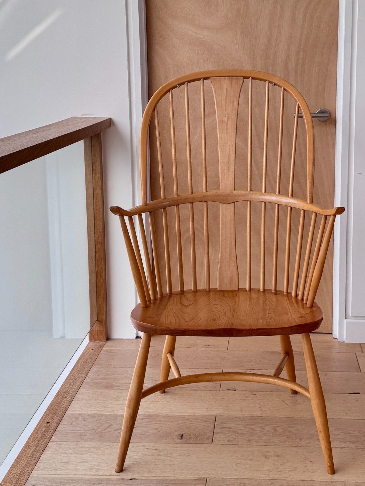 Ercol Windsor Chairmakers Chair In Light Ash 7911 Late 90s