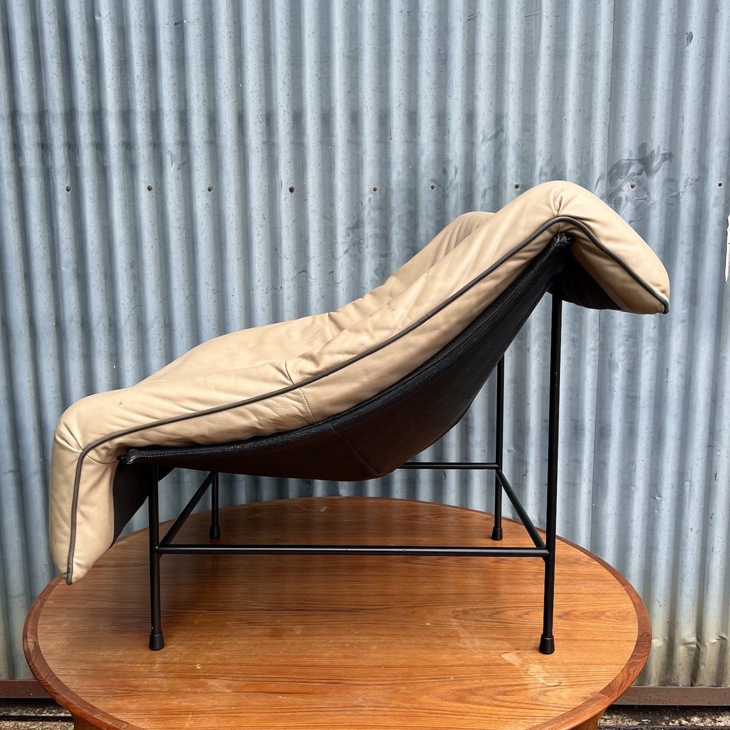Vintage 1980s Montis Butterfly Lounge Chair By Gerard Van Den Berg Cream Leather photo vinterior