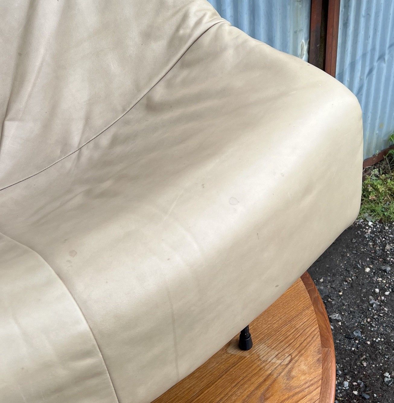 Vintage 1980s Montis Butterfly Lounge Chair By Gerard Van Den Berg Cream Leather photo vintage