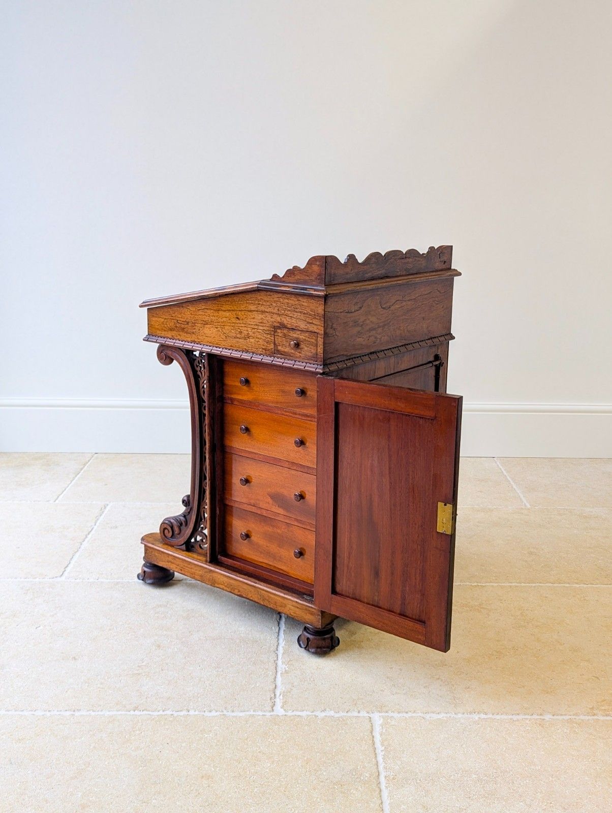 Antique William IV Rosewood Davenport By W&C Wilkinson C.1835 photo Furniture