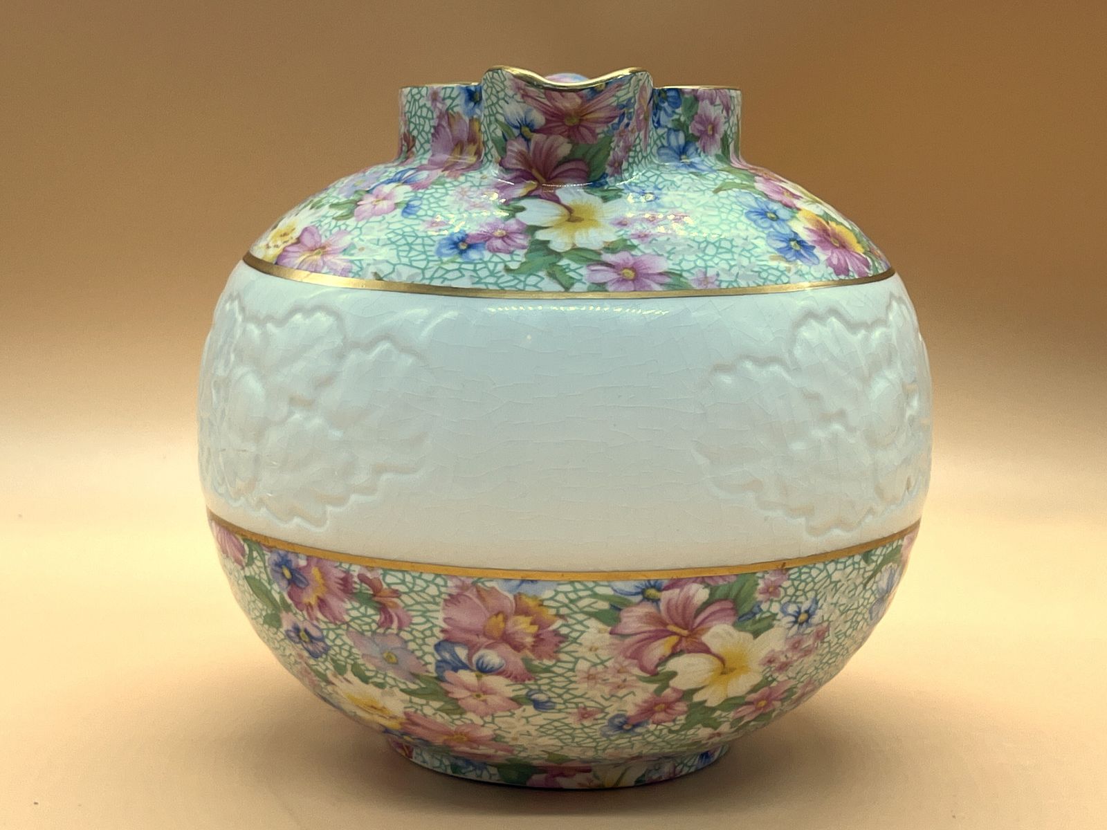 Royal Winton Pottery Marion Chintz Design Globe Jug / Pitcher. 1995. photo furniture